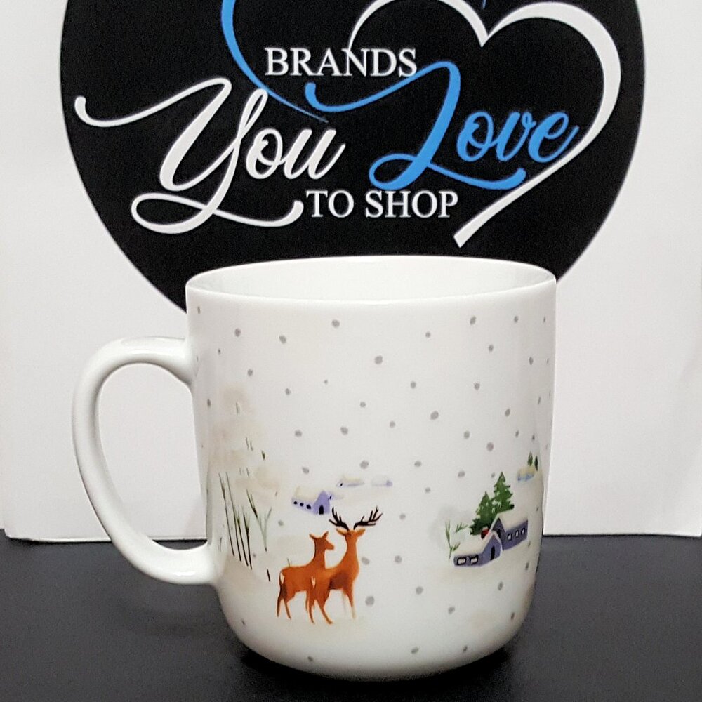 NEW Williams Sonoma Snowy Day Snowman Mug 13 OZ Christmas - Picture 2 of 6